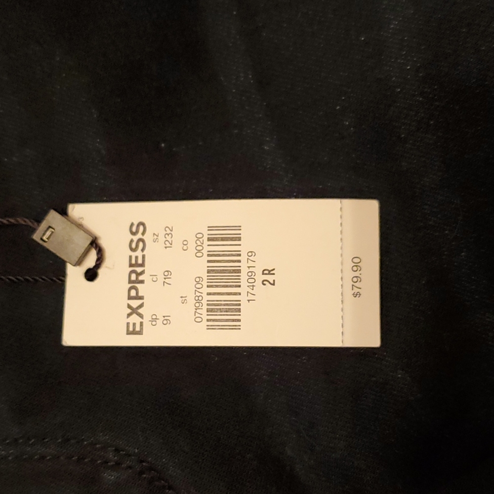 Express Dark Wash Skinny Jeans,  Size 2R, Jeans - Picture 14 of 14